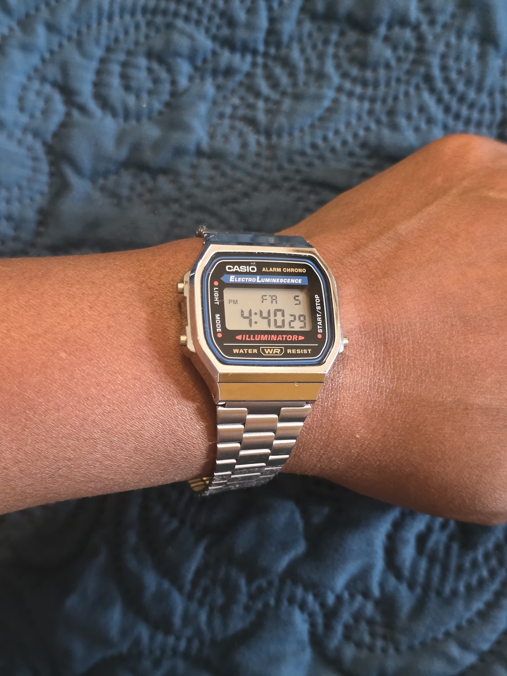 Casio Illuminator Stainless Steel Unisex Digital Watch - Silver - Picture 5 of 7